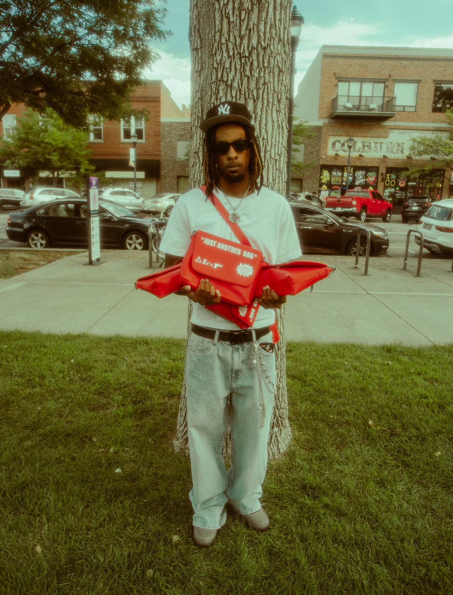 " Just Another " Side Bag RED