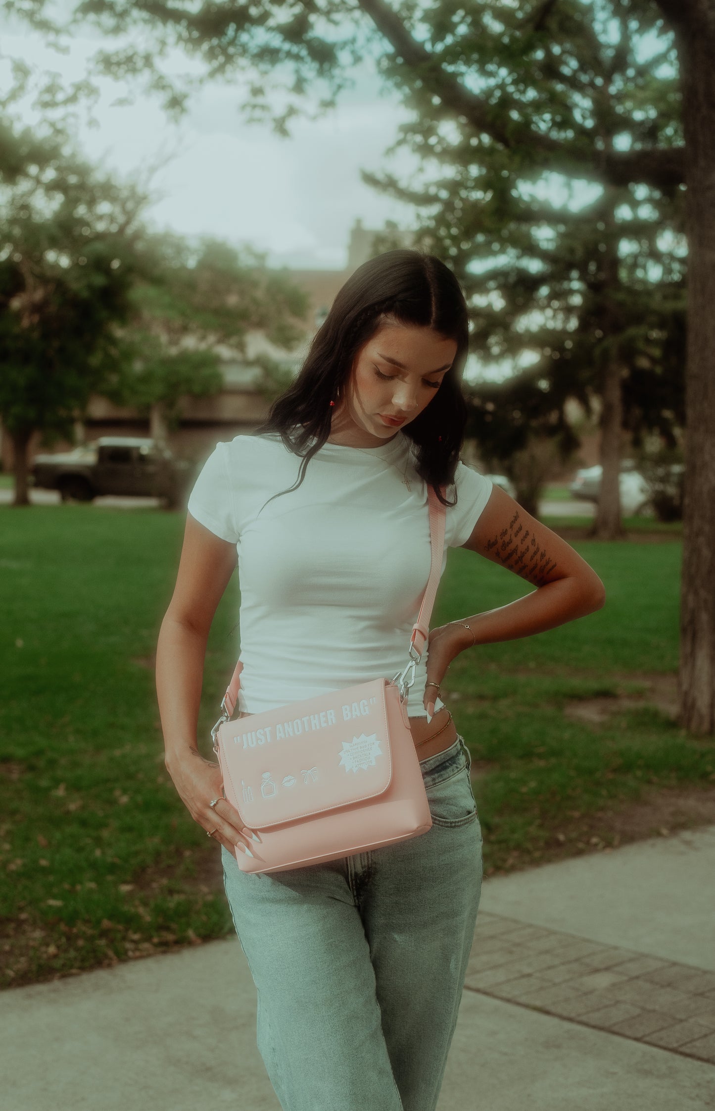 " Just Another " Side Bag PINK