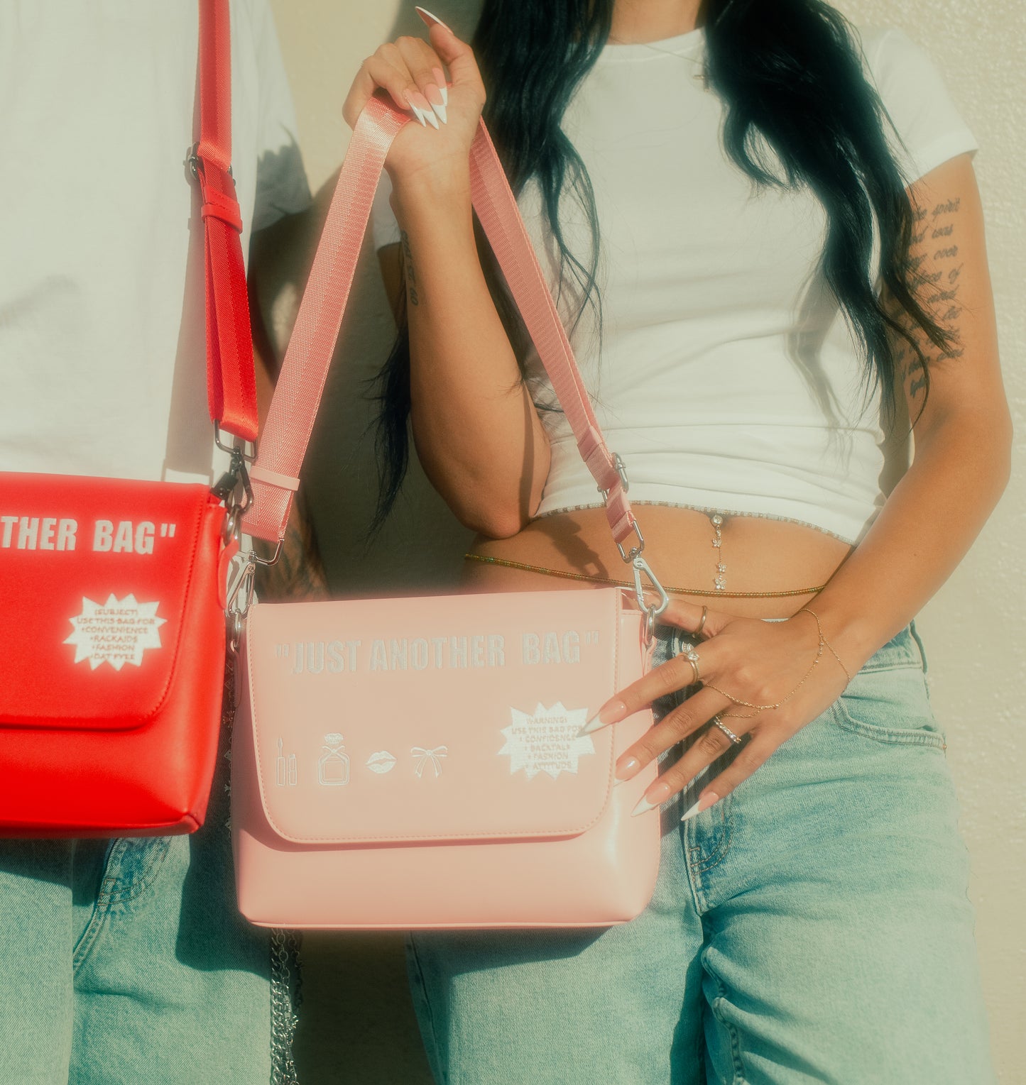 " Just Another " Side Bag PINK